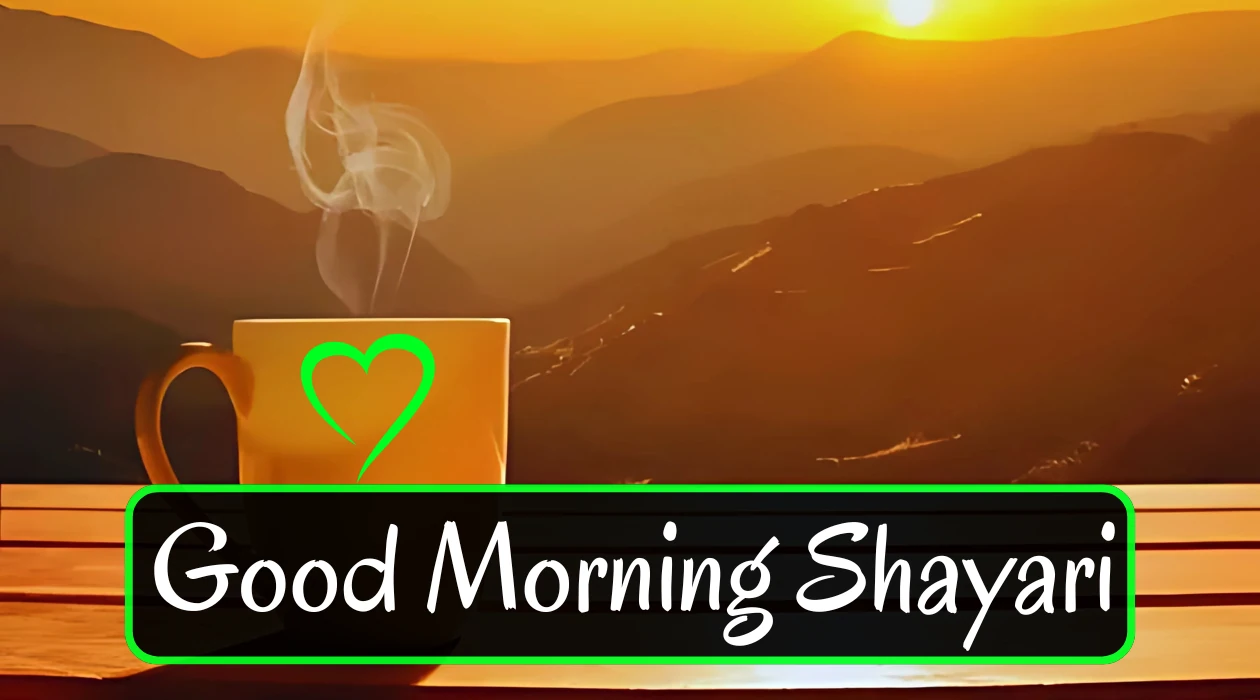 Positive Good Morning Shayari – दिल को सुकून देने वाली सुबह की शुभकामनाओं से सजी शायरी की तस्वीर