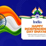 15 August ke mauke par dil ko choo lene wali Independence Day Shayari, tiranga aur Bharat Mata ki tasveer ke saath.